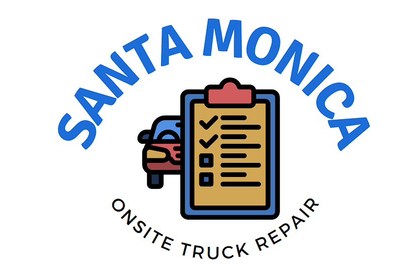 this image shows santa monica onsite truck repair logo